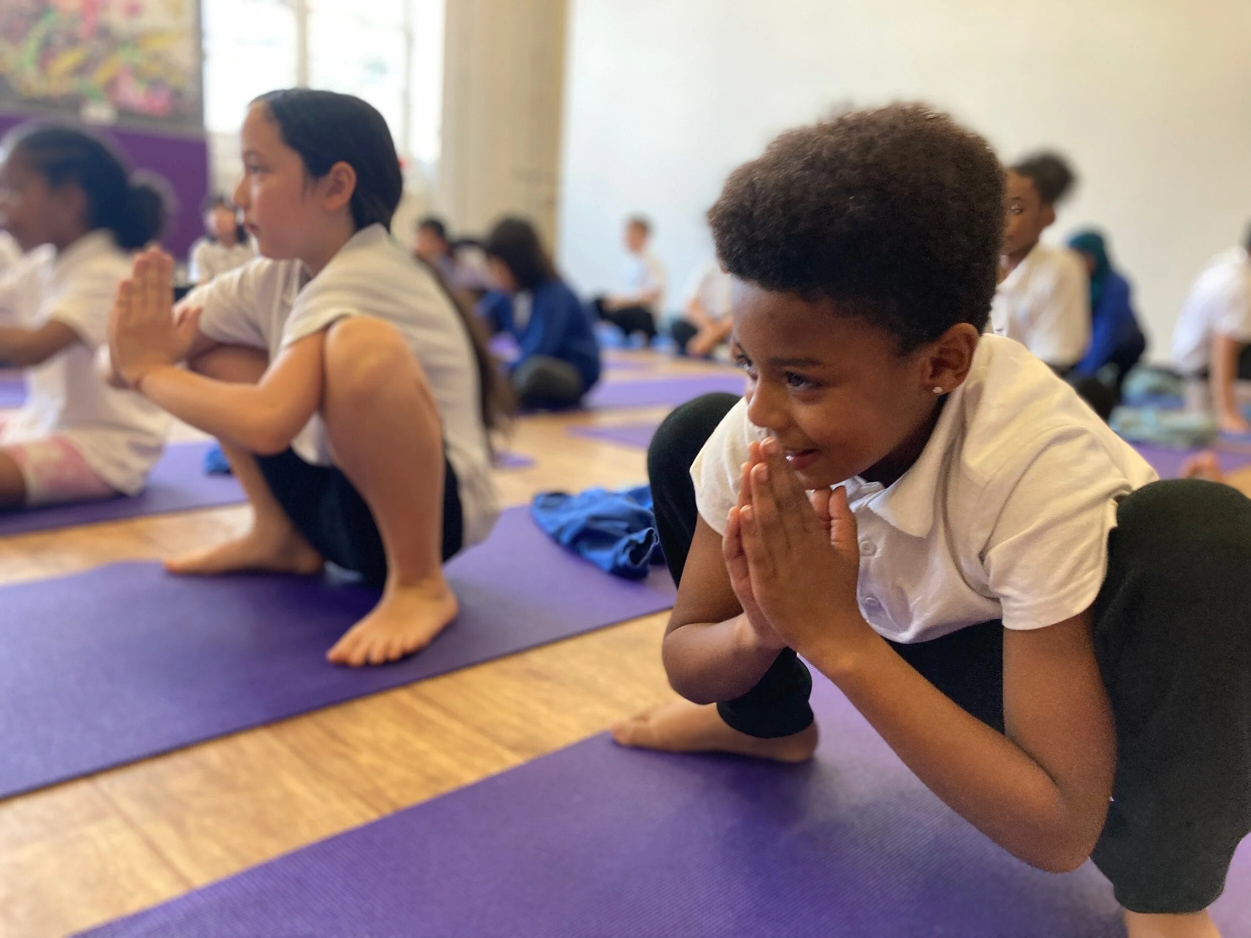 A child in a resting pose